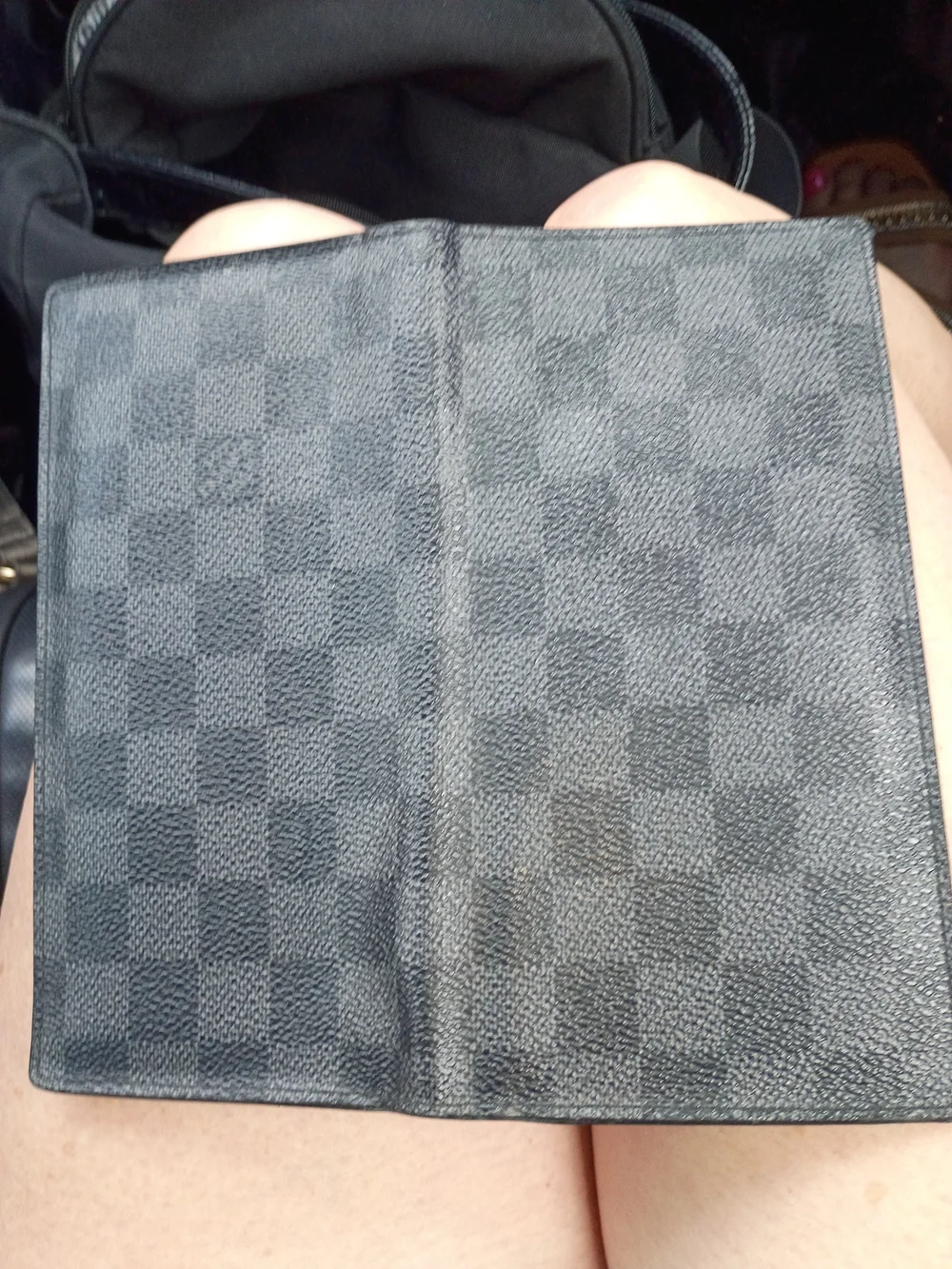 Louis Vuitton Black Brazza Graphite Long Bifold Wallet